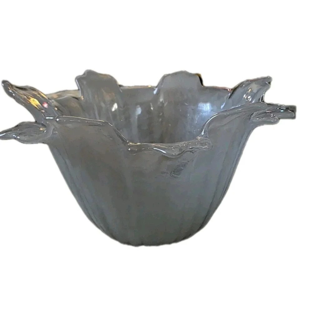 🕯️ Tammaro Home Murano‎ Style Art Glass Bowl Italy NEW Decor Vanity Catchall